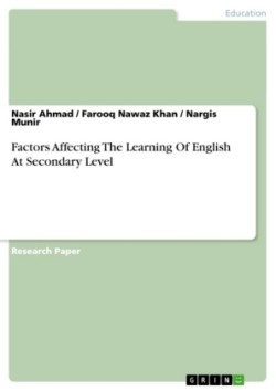 Factors  Affecting  The  Learning  Of  English  At Secondary Level