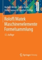 Roloff/Matek Maschinenelemente Formelsammlung