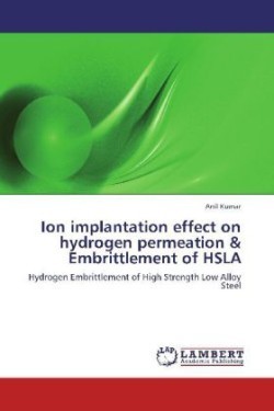 Ion implantation effect on hydrogen permeation & Embrittlement of HSLA