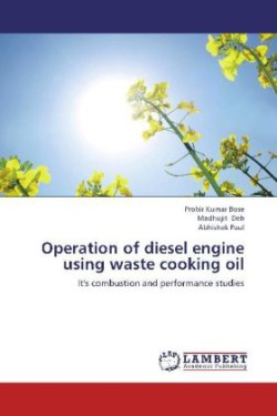 Operation of diesel engine using waste cooking oil