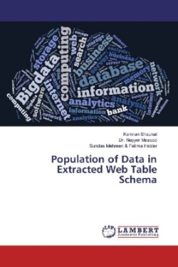 Population of Data in Extracted Web Table Schema