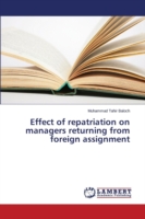 Effect of repatriation on managers returning from foreign assignment