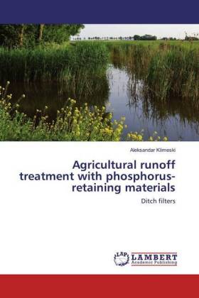 Agricultural runoff treatment with phosphorus-retaining materials