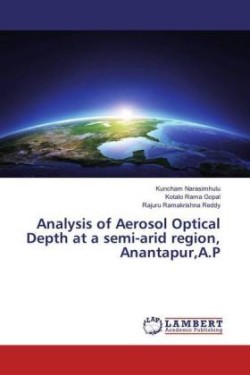 Analysis of Aerosol Optical Depth at a semi-arid region, Anantapur,A.P