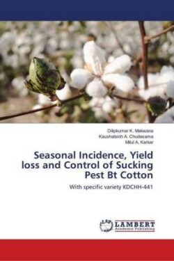 Seasonal Incidence, Yield loss and Control of Sucking Pest Bt Cotton