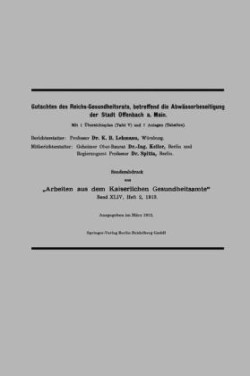 Gutachten des Reichs-Gesundheitsrats, betreffend die Abwässerbeseitigung der Stadt Offenbach a. Main