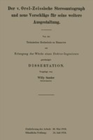 Der v. Orel-Zeissische Stereoautograph und neue Vorschläge für seine weitere Ausgestaltung