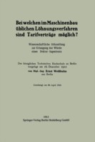 Bei welchen im Maschinenbau üblichen Löhnungsverfahren sind Tarifverträge möglich?