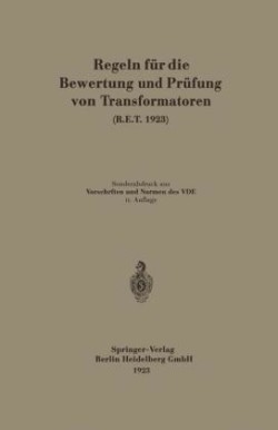 Regeln für die Bewertung und Prüfung von Transformatoren (R.E.T. 1923)