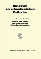 Waagen und Wägung; Geräte zur Anorganischen Mikro-Gewichtsanalyse