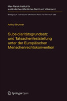 Subsidiaritätsgrundsatz und Tatsachenfeststellung unter der Europäischen Menschenrechtskonvention