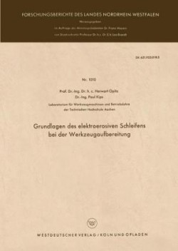 Grundlagen des elektroerosiven Schleifens bei der Werkzeugaufbereitung