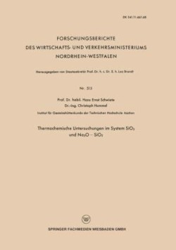 Thermochemische Untersuchungen im System SiO2 und Na2O — SiO2