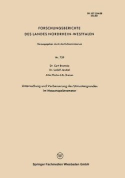 Untersuchung und Verbesserung des Störuntergrundes im Massenspektrometer