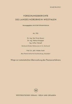 Wege zur automatischen Überwachung des Thomasverfahrens