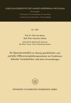 Ein Operatorenkalkül zur Lösung gewöhnlicher und partieller Differenzengleichungssysteme von Funktionen diskreter Veränderlicher und seine Anwendungen