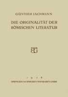 Die Originalität der Römischen Literatur OEffentliche Vorlesung