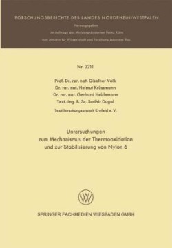 Untersuchungen zum Mechanismus der Thermooxidation und zur Stabilisierung von Nylon 6