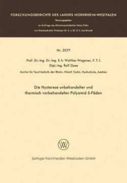 Die Hysterese unbehandelter und thermisch vorbehandelter Polyamid 6-Fäden
