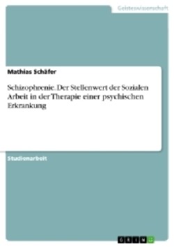 Schizophrenie. Der Stellenwert der Sozialen Arbeit in der Therapie einer psychischen Erkrankung