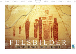 Felsbilder: Ursprünge der Kunst (Wandkalender 2023 DIN A4 quer)