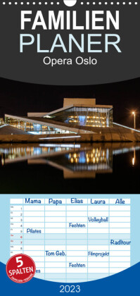 Familienplaner Opera Oslo (Wandkalender 2023 , 21 cm x 45 cm, hoch)