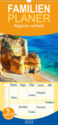 Familienplaner Algarve verliebt (Wandkalender 2023 , 21 cm x 45 cm, hoch)