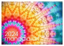 mandala-art (Wandkalender 2024 DIN A3 quer), CALVENDO Monatskalender