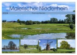 Malerischer Niederrhein (Wandkalender 2024 DIN A2 quer), CALVENDO Monatskalender