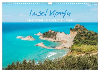 Insel Korfu - Trauminsel im Ionischen Meer (Wandkalender 2024 DIN A3 quer), CALVENDO Monatskalender