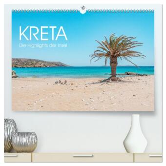 Kreta - Die Highlights der Insel (hochwertiger Premium Wandkalender 2024 DIN A2 quer), Kunstdruck in Hochglanz