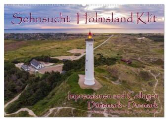 Sehnsucht Holmsland Klit - Impressionen und Collagen (Wandkalender 2024 DIN A2 quer), CALVENDO Monatskalender