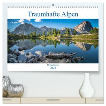 Traumhafte Alpen (hochwertiger Premium Wandkalender 2024 DIN A2 quer), Kunstdruck in Hochglanz