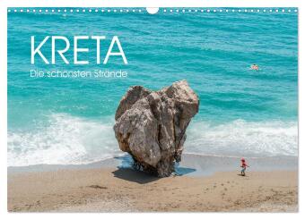 Kreta - Die schönsten Strände (Wandkalender 2024 DIN A3 quer), CALVENDO Monatskalender