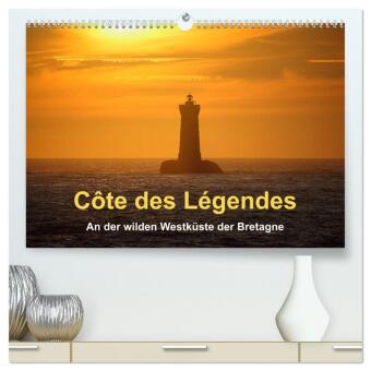 Côte des Légendes An der wilden Westküste der Bretagne (hochwertiger Premium Wandkalender 2024 DIN A2 quer), Kunstdruck in Hochglanz