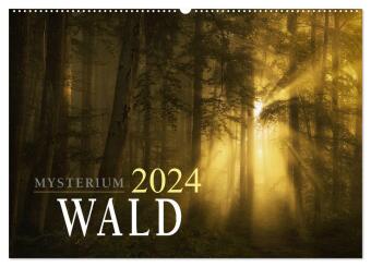 Mysterium Wald (Wandkalender 2024 DIN A2 quer), CALVENDO Monatskalender