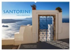 Santorini Fira & Firostefani (Wandkalender 2024 DIN A2 quer), CALVENDO Monatskalender