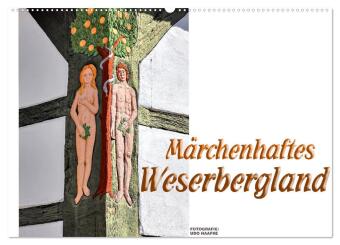 Märchenhaftes Weserbergland (Wandkalender 2024 DIN A2 quer), CALVENDO Monatskalender