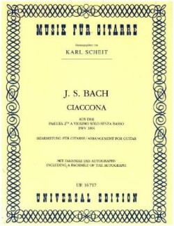 Chaconne From Partita No 2 BWV 1004 arr. Scheit