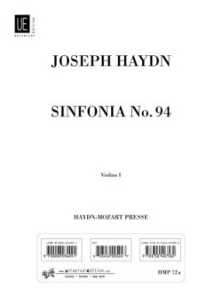 Sinfonia Nr. 94 "Paukenschlag" G-Dur Hob. I:94 für Orchester Violine 1