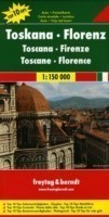 Tuscany - Florence Road Map 1:150 000