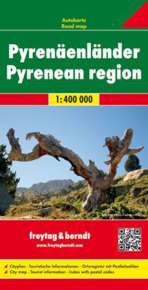 Pyrenees States (and, F, E) Road Map 1:400 000