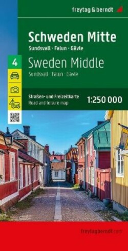 Sweden Middle Road and Leisure Map