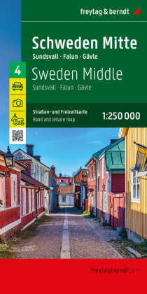 Schweden Mitte, Straßen- und Freizeitkarte 1:250.000, freytag & berndt