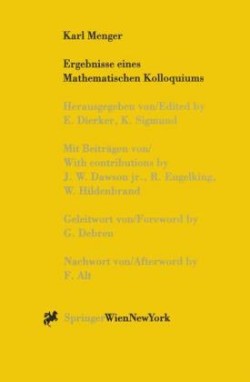 Karl Menger, Ergebnisse eines Mathematischen Kolloquiums