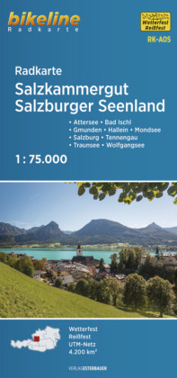 Salzkammergut Salzburger Seenland cycle map