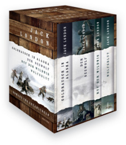 Jack London, Romane und Erzählungen (Goldrausch in Alaska - Der Seewolf - Ruf der Wildnis - Wolfsblut) (4 Bände im Schuber)