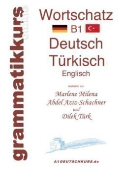 Wörterbuch Deutsch - Türkisch - Englisch Niveau B1 Lernwortschatz + Grammatik + Gutschrift: 10 Unterrichtsstunden per Internet fur die Integrations-Deutschkurs-TeilnehmerInnen aus der Turkei Niveau B1