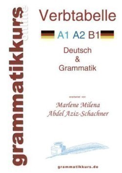 Verbtabelle Deutsch A1 A2 B1 Lernwortschatz fur die Integrations-Deutschkurs TeilnehmerInen A1 A2 B1