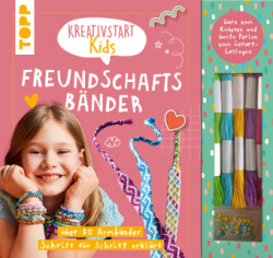 Kreativstart Kids Freundschaftsbänder. Anleitungsbuch und Material